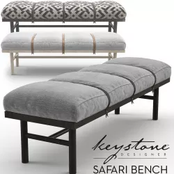 Safari Bench - Keystone Designer 3D model