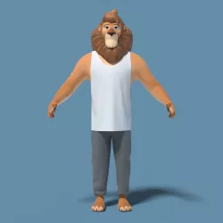 Sam the Lion 3D model