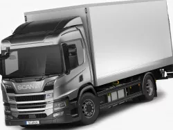 Scania P-series 2018 rigid truck 3D model