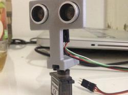 servo mount for ultrasonic sonar sensor 3d models 【 STLFinder