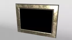 Small Metal Frame Low-poly  3D model