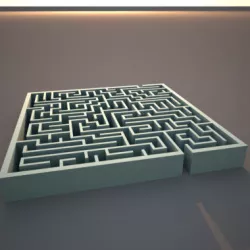 Square Maze 3D model