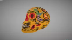 Sugar Skull Low-poly  3D model