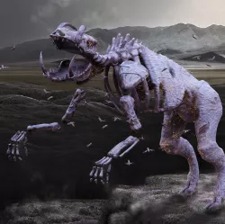 Undead Boar Skeleton Low-poly  3D model
