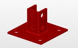 Unistrut Post Base 3d models 【 STLFinder