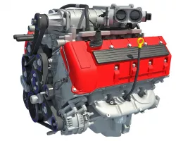 V8 Engine 3D model