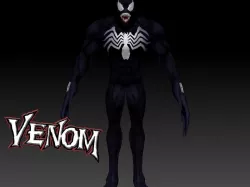 Venom - ZBrush 4R7 - Full Detailed - Rigged - MARVEL Classics Low-poly  3D model