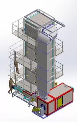 VERTICAL OVEN CHAMBER