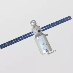 Zvedza Service Module on ISS 3D model