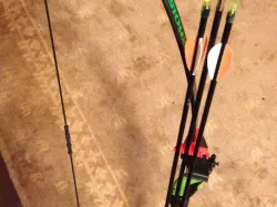 Arrow clip for "Little Soux" practice bow.