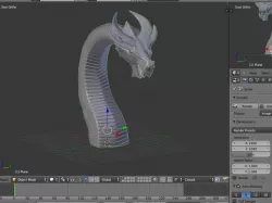 Blender-Made Dragon Bust