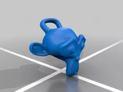 Blender Monkey Keychain