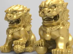 Chinese guardian lions