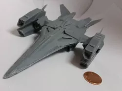 Destiny Common Ship "Phaeton Class v2" 1:100 Scale - Split and modified for easier printing