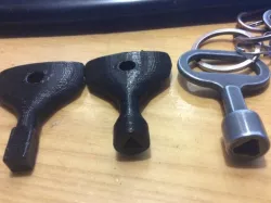 Engineering key from the train