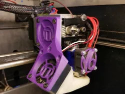 Fan duct for Solidoodle4 w/ E3Dv6 and stock carriage