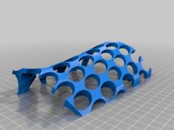 3D 3D-Printed Orthopedic Cast Hand Blue - TurboSquid 1900338