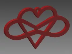 Infinity Heart Charm