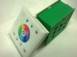 Installation box (Escutcheon) for TM08RGBW 4-CH LED RGB Light Strip Touch Panel Controller Wall mount plaster