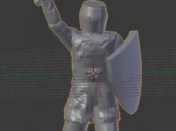 Knight with Kight Shield and Sword
