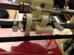 Makes printrbot original a bit faster, belt tightener for x-axis - I use it with GT2 aluminium pulley, original should work also
