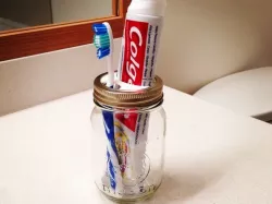 Mason Jar Toothbrush Holder