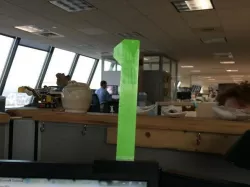 Monitor-Mounted Danger Level Warning System