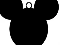 Mouse ears keychain