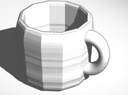mug made with smoothie-3d-modeling and tinkercad