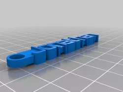 My Customized Message Keychain