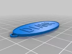 My Customized Oval Keychain