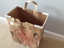 Paper bag rim