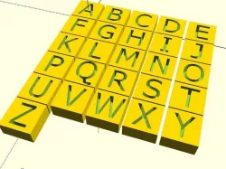 Parametric Letter Block