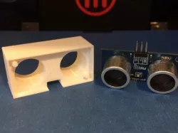Parrallax.com PING))) sensor holder block for modeling