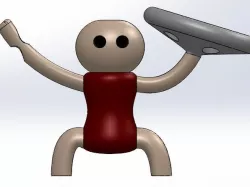 Pizza Man Pencil Holder