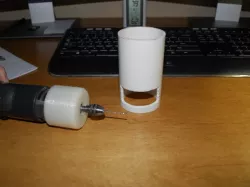 Quick Dremal Rotary Tool Drill Press using PVC Pipe.