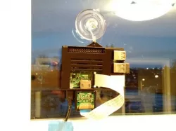Raspberry Pi B+ Window Mounted Case with Camera Mount - Suction Cup Hanger!