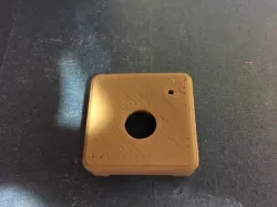 Raspberry Pi camera case front with LED hole