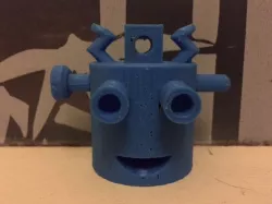 Robot Head Keychain