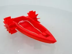 Rubber band powered boat