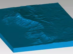 Sandia Mountains 3 arc second elevation data