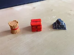 Settlers of Catan Resource Tokens