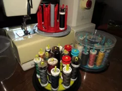 Sewing Thread Carousel in CD Spindle