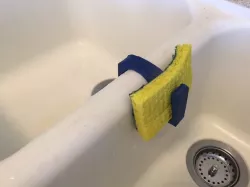 Sink sponge holder
