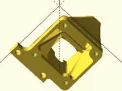 TAZ Fan Dual Duct with smaller fan screw holes
