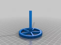 Thicker rimmed Gear Wheel Seconds for  3D printed mechanical Clock with Anchor Escapement