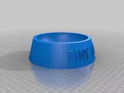 Tiny Man / Cat Food Bowl