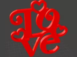 Valentine Gift - Love with hearts