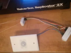 Wall plate for PIR motion sensor