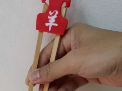 3D Printed Year Of The Goat Chopstick Helper